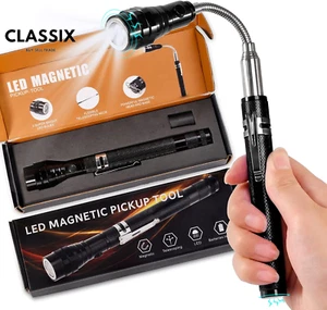 Fathers Day Dad Gifts for Him Magnetic Flashlight Pickup Tool Stocking Stuffers - Picture 1 of 12
