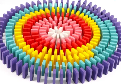 720 teilig Domino Steine aus Holz Domino Grand Edition im Set + Tasche Geschenke - Bild 1 von 4