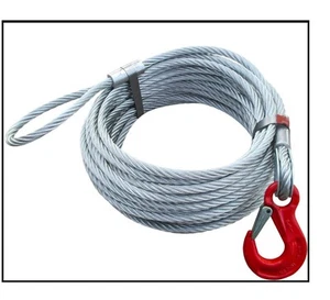 Cuerda de tope 10 mm cuerda lazo gancho de carga cuerda forestal cuerda de alambre construcción forestal galvanizada - Imagen 1 de 2