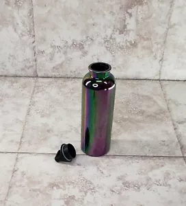 Schwarz schillernd 24 flüssige Unzen schimmernd Kunststoff wiederverwendbar Getränk Sport Wasserflasche - Bild 1 von 8