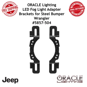 Oracle Lighting Led Fog Light Adapter Brackets For 13-18 Jeep Wrangler #5857-504 - Picture 1 of 8