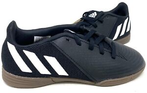 Adidas Youth Boy's Predator Edge.4 Indoor Cleats Blk/Wht #GZ2900 Size:4.5 161M