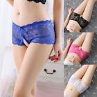 Women Lace Crotchless Underwear Thong Lingerie Knickers Briefs Panties G-String
