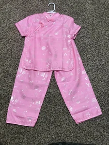 Girl's 2 Piece Traditional Chinese Pants Outfit China Size 7 - Picture 1 of 3