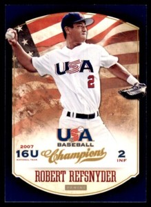 2013 Panini USA Champions Robert Refsnyder Baseball Card USA #58