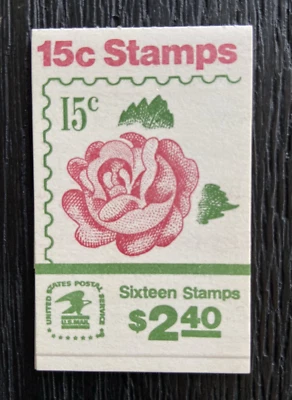 Scott #BK134 (1737a) 15¢ Rose Masterpiece Booklet of 16 Stamps Mint NH - Image 1 of 3