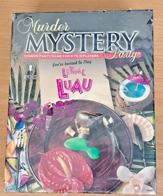 Murder Mystery Party Lethal Luau jogo de jantar festa 6-8 jogadores lacrado - 2003 - Imagem 1 de 4