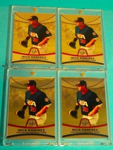 4ct. 2010 Bowman Platinum NICK RAMIREZ (RC's) USA Team 1B/Pitcher! 2023 YANKEES!