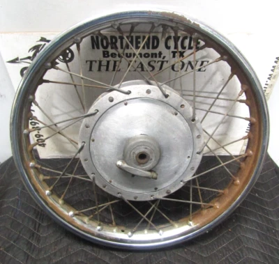 79-80 Triumph Bonneville 750 T140 D Rear 19 Inch Spoke Wheel Rim Sprocket PARTS - Image 1 of 4
