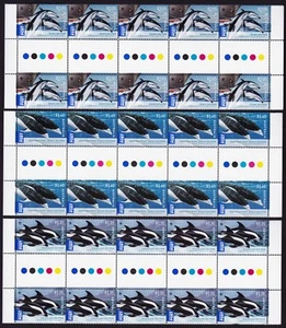 Dolphins of the Australian Coastline International Stamps 2009 Gutter Strips MNH - Picture 1 of 2