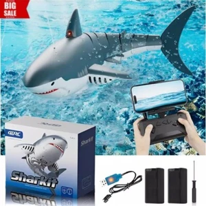 2.4G Remote Control Shark Toy with 4K HD Camera, Light & Spray Water New In Box - Picture 1 of 13
