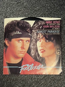 Mike Reno Ann Wilson Almost Paradise FootLoose Picture Sleeve Free Shipping - Picture 1 of 2
