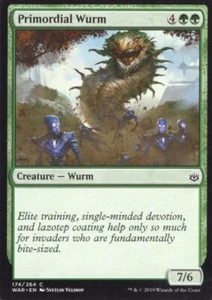 2X PRIMORDIAL WURM 174/264 WAR OF THE SPARK MTG MAGIC NM X2 - Picture 1 of 1