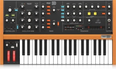 Behringer POLY D Analog 4-Voice Polyphonic Synthesizer 37 Full-Size Keys NEW - Image 1 of 4