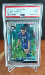 2022/2023 Thiago Almada Panini Donruss Silver Rookie RC PSA 9 - Picture 1 of 2