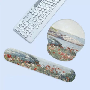 Oil Painting Laptop Mouse Desk Pad Keyboard Wrist Rest Hand Support Protection - Picture 1 of 23