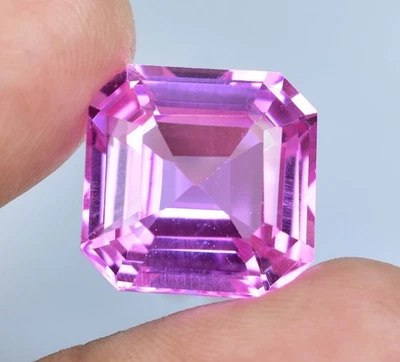 Flawless 22.25 Ct Natural Pinkish Morganite Emerald Certified Loose Gemstone - Image 1 of 4
