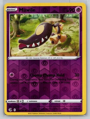 Mawile Common SWSH08: Fusion Strike Reverse Holo 119/264 NM - Image 1 of 2