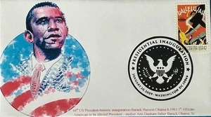 GG (Gary Gozemba) Cachet Inauguration Day 2009 Barrack Obama Text about Mom Dad - Picture 1 of 1