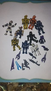 Lot Of Mega Bloks HALO White Covenant Mini Figures WRAITH Weapons - Picture 1 of 8