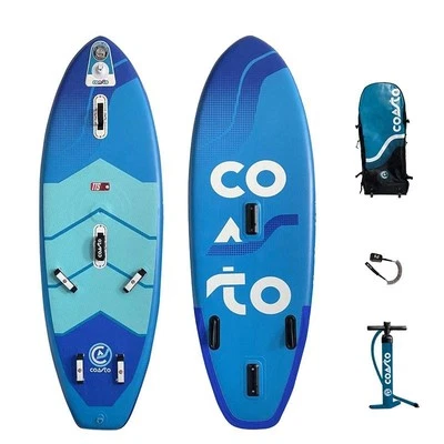 COASTO WindSUP MIR 8'6 Windsurf Board Stand Up Paddle aufblasbar iSUP 260x84cm - Bild 1 von 4