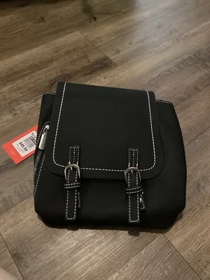 Montana West Sm Backpack Purse Black Vegan Leather  NWT - Image 1 of 3