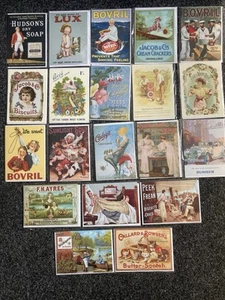 20x Vintage Brands Advertising Blank Greeting Cards & Envelopes Lux Bovril Etc - Imagen 1 de 4