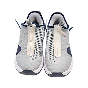 Aaron Boone Yankees 2020 Game Used Gray/Blue Nike Air Paul George Sneakers Sz 11 - Picture 1 of 5