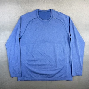Lululemon Metal Vent Tech Langarmshirt Herren XL* blau meliert Athletic Gym - Bild 1 von 6