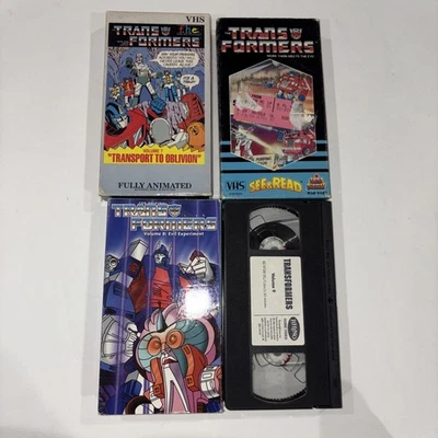 Transformers G1 VHS Lot (3) Transport to Oblivion Satellite Doom Tested Working - Image 1 of 3