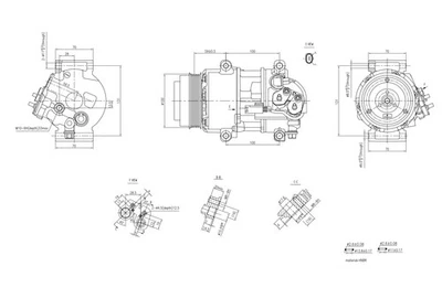 HELLA Compressor, air conditioning 8FK366201-031 - Image 1 of 4