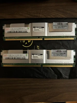 Hynix HYMP564F72CP8D3-Y5 512MB Memory RAM PC2-5300F x 2  1gb in total - Image 1 of 3