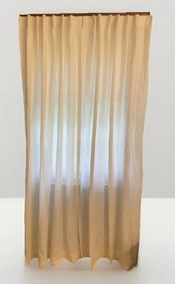 Pottery Barn Light Filtering Curtain Panels 44x84 Tab Top Off White Cotton Set - Image 1 of 4