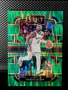 2023-24 Panini Select - Damian Lillard #63 - Concourse - Green Shock Prizm - Imagen 1 de 2