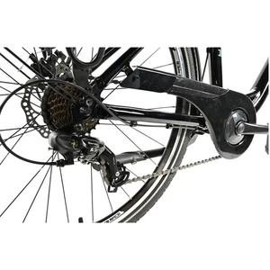 Velo musculaire city bike 26 leader fox domesta 2025 femme noir 7v cadre alu 19 - Picture 1 of 5
