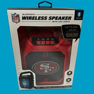 49ers NFL Bluetooth Wireless Speaker with LED Lights & FM Radio Brand New - Picture 1 of 4