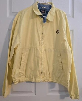 Chaqueta Chaps Ralph Lauren Para Hombre L Cremallera Completa Amarilla Foto 1 de 3