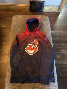Vintage 2014 Nike Cleveland Indians Chief Wahoo Hoodie Herren Medium Splatter - Bild 1 von 9