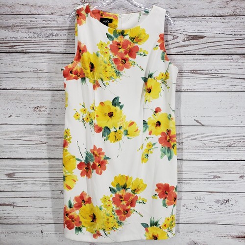 Abito donna ALYX floreale senza maniche chiusura zip dietro taglia 18