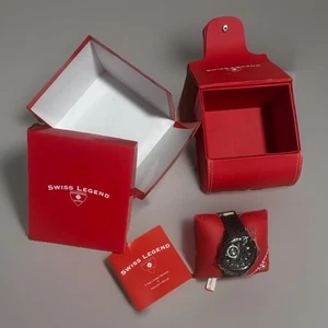 Swiss Legend Men's Black Evolution Watch SL50064-BB-01 NIB With Tags Automatic - Picture 1 of 9