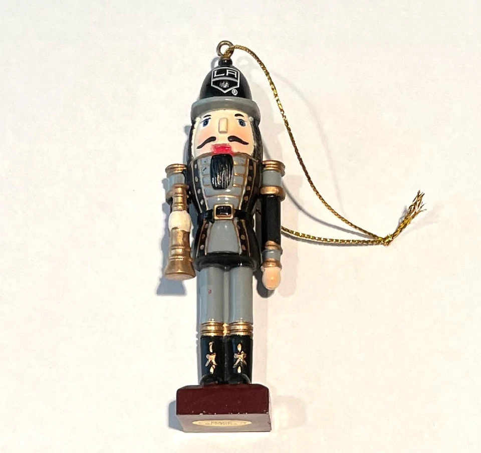 NHL Los Angeles Kings Nutcracker w/ Telescope Christmas Tree Ornament 4"  No Box - Image 1 of 1