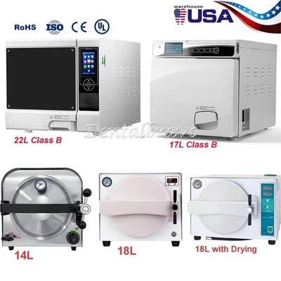 Esterilizador de vapor autoclave dental 18L/22L clase B bolsa de esterilización/esterilización Foto 1 de 4