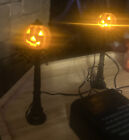 Dept 56 Snow Village Halloween Pumpkin Street Lamps # 56.53150 With Batteries