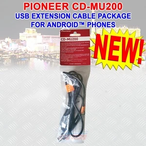 AUTÉNTICO PAQUETE DE CABLE DE EXTENSIÓN USB PIONEER CD-MU200 PARA TELÉFONOS ANDROID™ ¡NUEVO! - Imagen 1 de 3