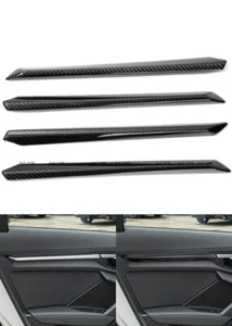 Dry Carbon Fiber Inner Door Panel Trim Cover Strip For Audi A3/S3/8Y 2021-2023 - Picture 1 of 12