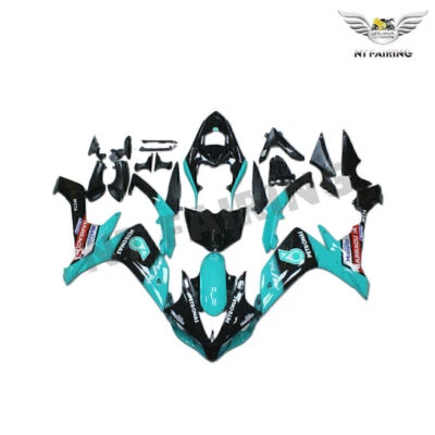 Molde de inyección de carenado FU apto para Yamaha 2007-2008 YZF R1 negro azul plástico k02 Foto 1 de 4