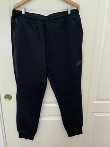 Nike Tech Fleece Pants 2.0 Cuffed Black / Black 585204 - 010 Men's size 2XL RARE - Picture 1 of 11