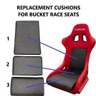 Replacement Black Cushions for Bucket Race Seat InVictus 310 NRG Red Stitching
