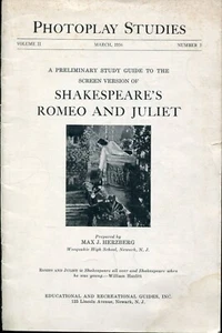 PHOTOPLAY STUDIES MAGAZINE - SHAKESPEARE'S ROMEO AND JULIET - MARCH 1936 - Imagen 1 de 1