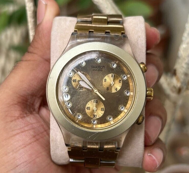 Swatch Irony Gold Band Wristwatches for sale | eBay